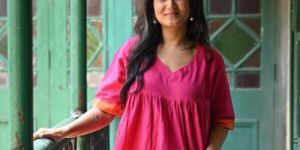 Mangalgiri Cotton Pink Dress