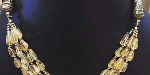 Citrine Silver Necklace