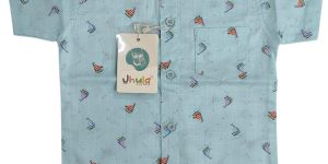 Kids Light Blue Cotton Shirt