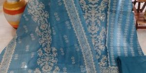 Pure Chanderi Mal Cotton Digital Printed Embellished Unstitiched Suit