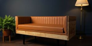 Premium Modern Leather Sofa with Wooden Frame Quick Artsy