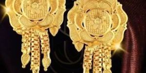 18K Premium Design Gold Chandbali Earring