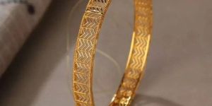 22K Gold Filigree Tail Bangle