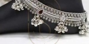 Heavy Silver Bridal Anklet