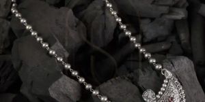 Traditional Long Silver Chain Necklace