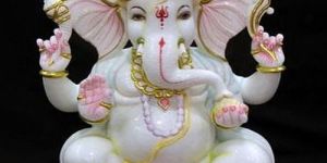 White Marble Ganesha Statue