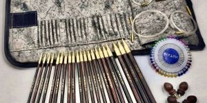 Interchangeable Wooden Circular Knitting Needles