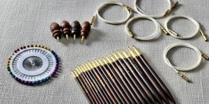 Knitting Circular Needles Kit Rosewood