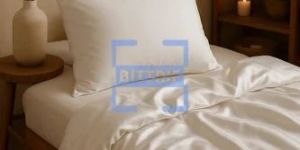 White Satin Bed Sheet