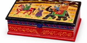 Antique Wooden Jewelry Box