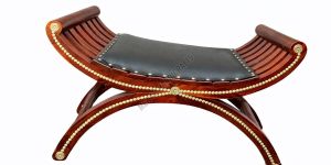 Curved Wooden Bench