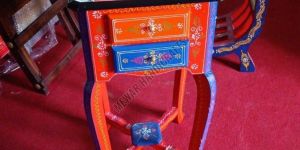 Hand Painted Wooden Stool
