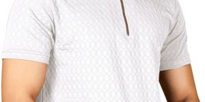 White Polo Collor Men T-Shirt