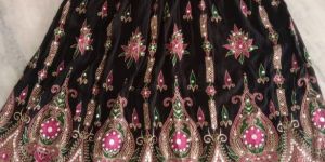 Cotton Beaded Ladies Sequin Work Skirt
