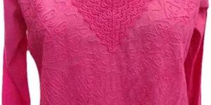 Pink Women Cotton Kurti
