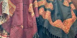 Printed Ladies Woolen Poncho