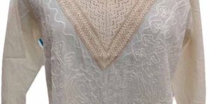 White Daily Wear Cotton Kurti