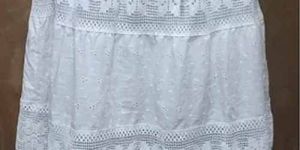 White Ladies Cotton Skirt