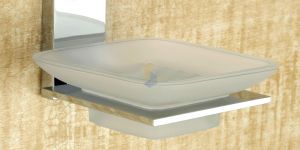 Twilight Brass Glass Soap Dish