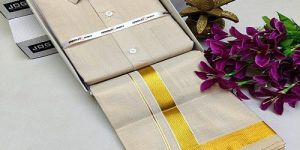 Mustard Yellow Cotton Shirt And Dhoti Matching Set
