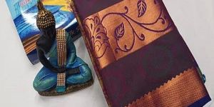 Traditional Silk Emboss Pattu Saree