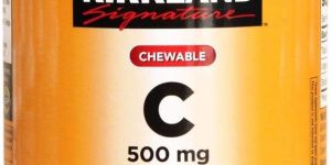 Kirkland Vitamin C (500 Mg), 500-Count, Tangy Orange, Chewable Tablets