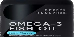 Sports Research Omega-3 Fish Oil, 8oz Glass Bottle - 4685mg of Wild Caught Alaska Pollock Fish Oil