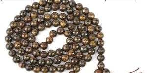 Bronzite 8 Mm 108 Round Bead Mala