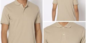 Mens Half Sleeves Polo Neck T Shirt