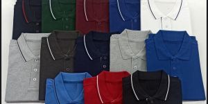 Mens Plain Polo Neck T Shirt