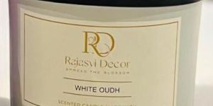 White Oudh Jar Candle