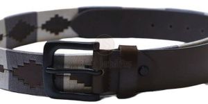 Men Crow Brown Genuine Leather Polo Belt