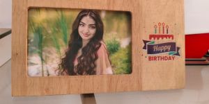 Customized Happy Birthday Wooden Frame