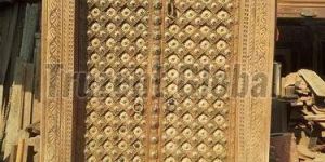 Hand Carved Wooden Door