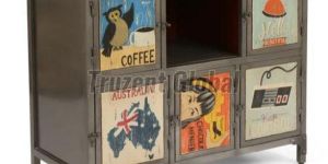 Industrial Graphic Panel Storage Cabinet