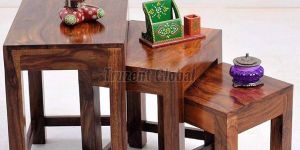 Solid Wood Nesting Tables Set