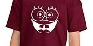 Boys Maroon Cartoon Print T Shirt