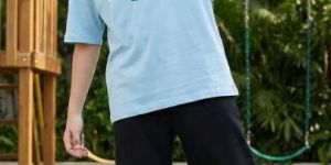 Boys Sky Blue Cool Graphic T Shirt