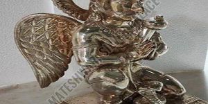 Silver Coated Hanuman Statue