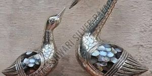 Silver Plated Loving Swan Pair