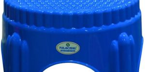 Blue Plastic Bathroom Stool