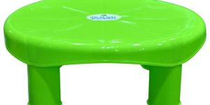 Green Plastic Round Bath Stool