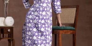 Ladies Floral Print Kurti Set