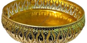 Gold Plated German Silver Serving Tray