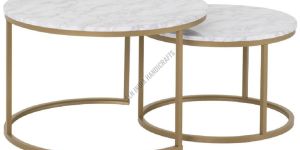 Metal Round Nesting Coffee Table