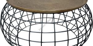 Metal Round Pot Shape Coffee Table