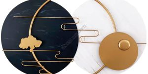 Modern Round Metal Wall Decore