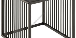 Square Shape Metal Frame Side Table