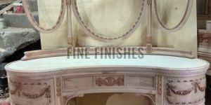 Heritage Triple Mirror Solid Wood Dressing Table