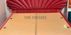 Modern Shell Back Designer King Size Bed